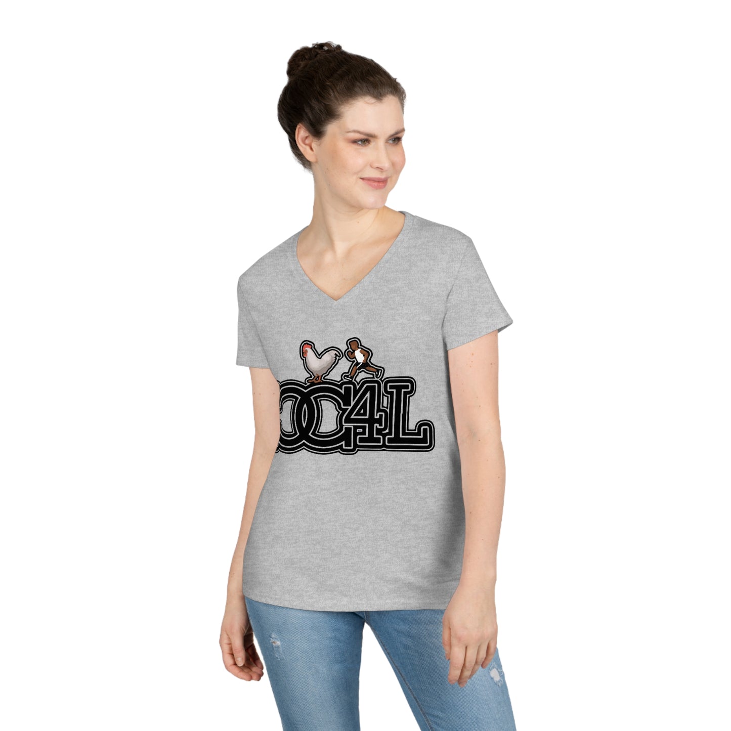 Ladies' CC4L V-Neck T-Shirt