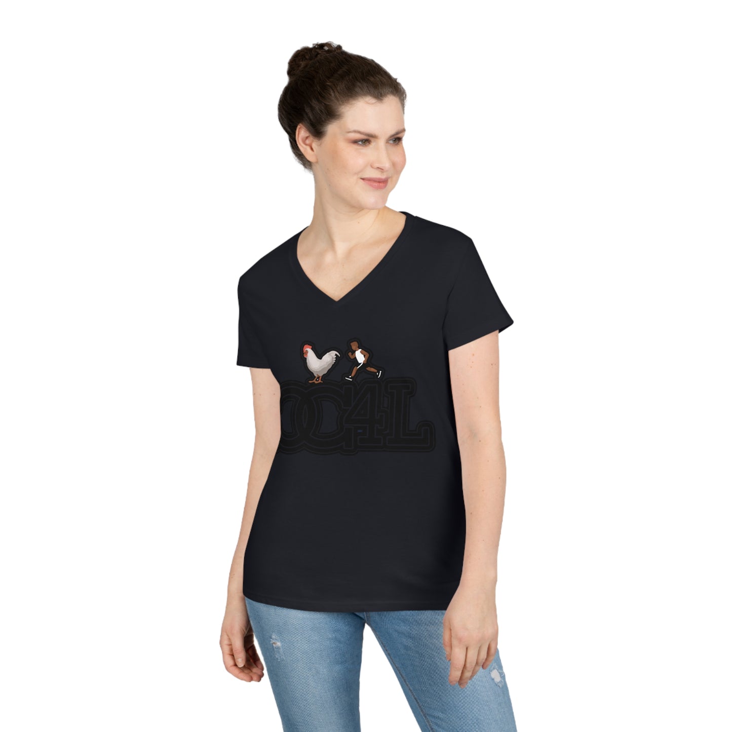 Ladies' CC4L V-Neck T-Shirt