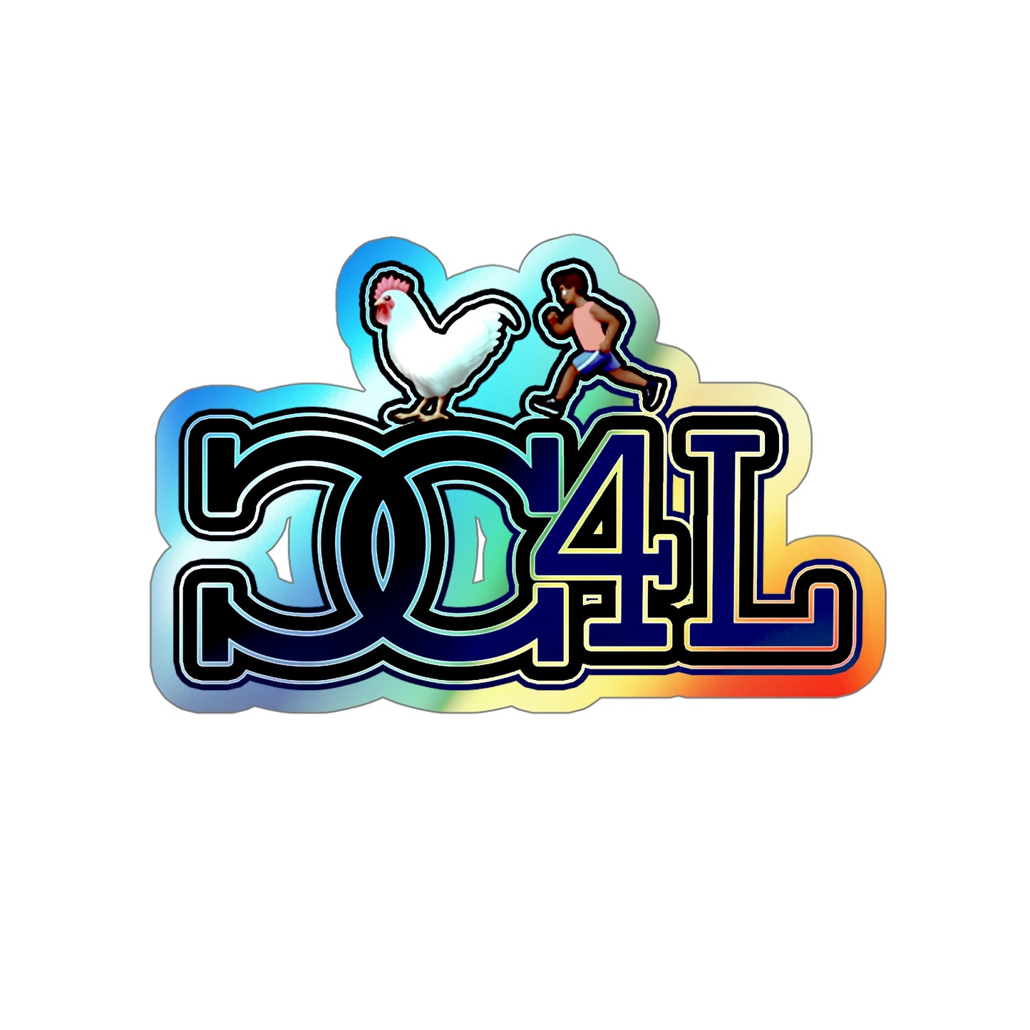 Holographic CC4L Die-cut Sticcers