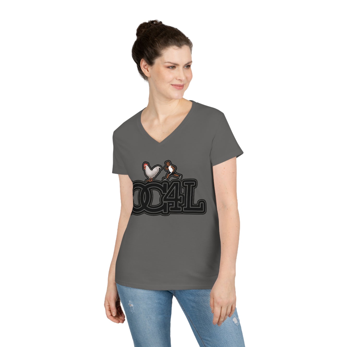 Ladies' CC4L V-Neck T-Shirt