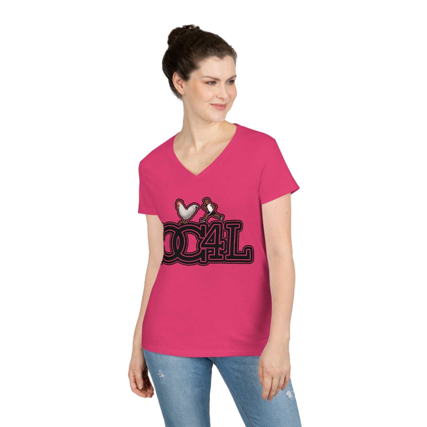 Ladies' CC4L V-Neck T-Shirt