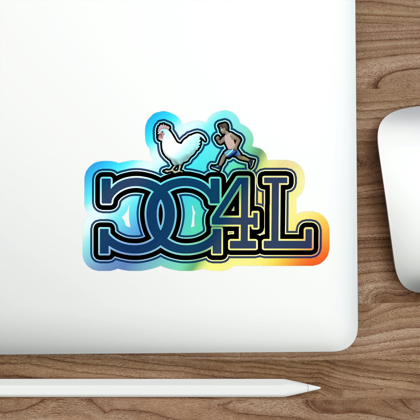 Holographic CC4L Die-cut Sticcers