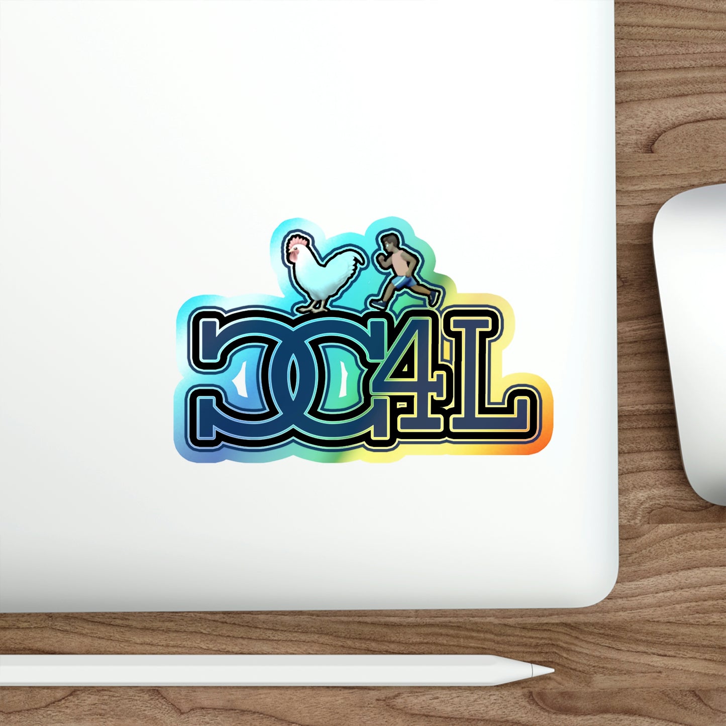 Holographic CC4L Die-cut Sticcers